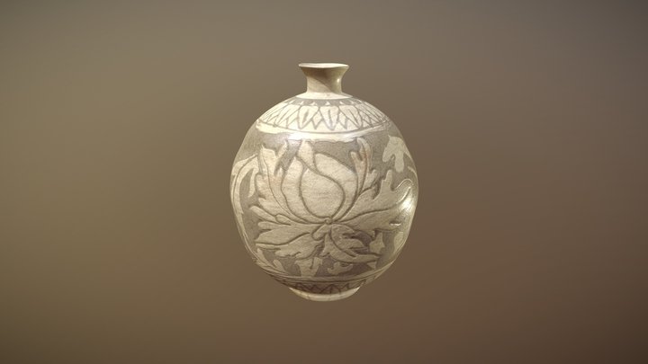 Buncheong jar 3D Model