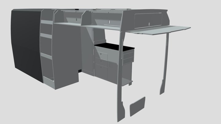 VW Crafter Racevan Build XLWB 3D Model