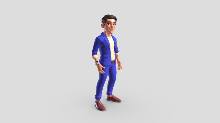 Game Ready Pbr Character 3D Model
