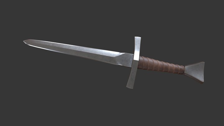 Dagger Medieval 3D Model