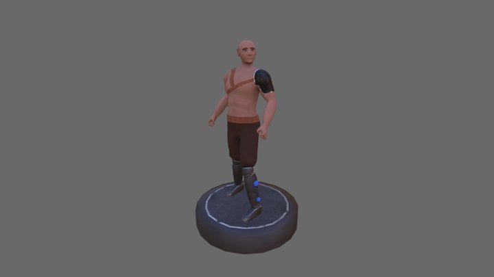 Rigged Viking Character 3D Model