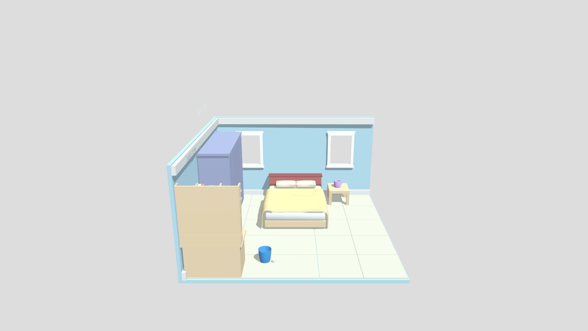 BEDROOM - 3D model by 3a913229 [17082c6] - Sketchfab