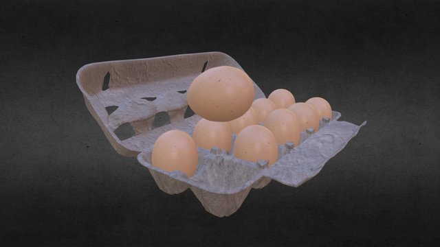 Egg Box Anim 3D Model