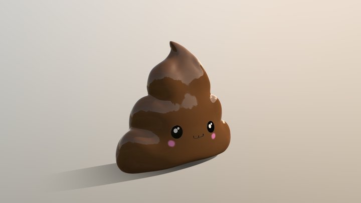 Caca - shit - popo - emoji 3D Model