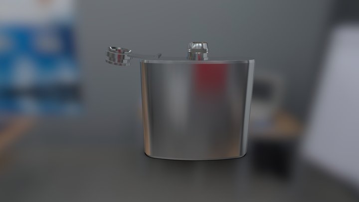 Whiskey flask 3D Model