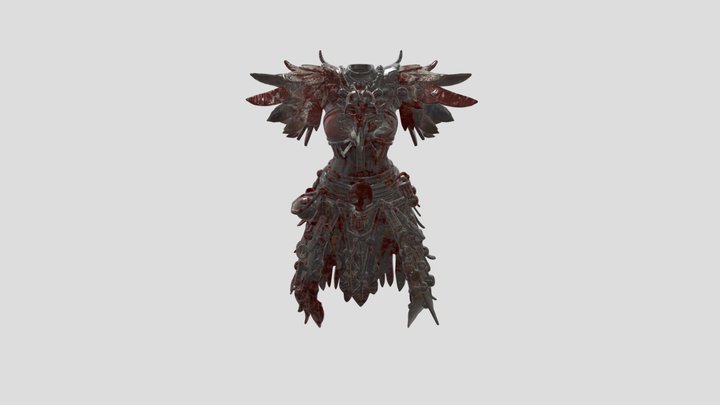 Nyxara: Blood Empress Armor 3D Model