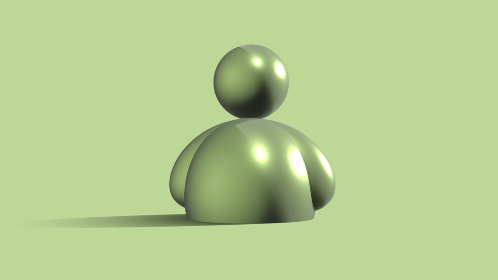 MSN Icon Buddy Light Green Color Silk