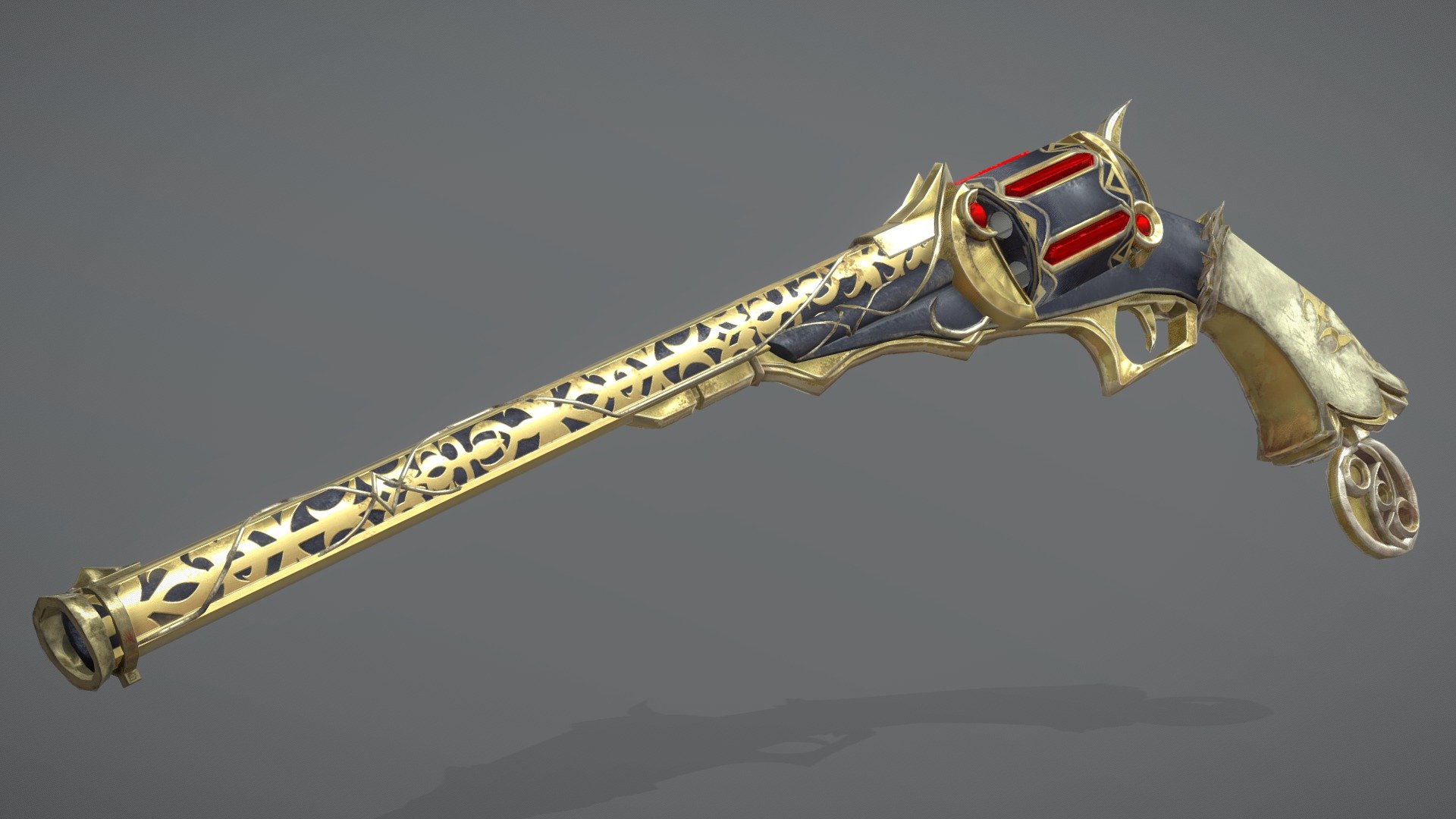 Bayonetta gun Unforgiven 3D model by Christiane Schaper