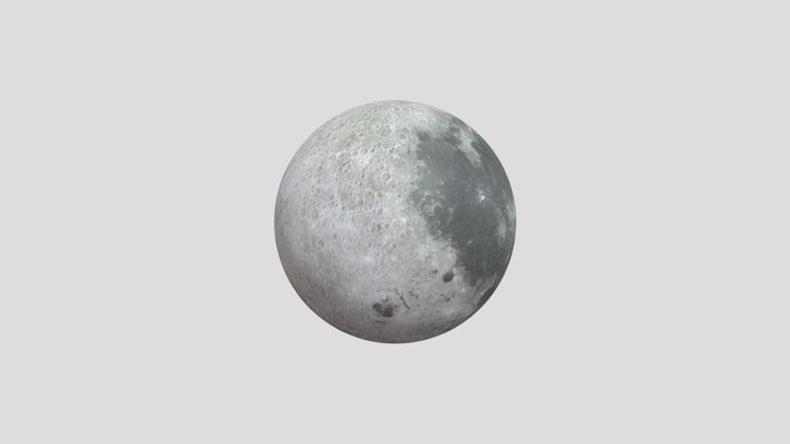 MOON 3D Model using by blender 3D Model
