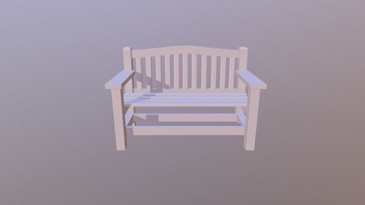 Bench (Untextured) 3D Model