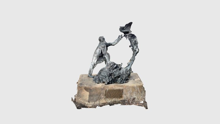 Statue of Native American 3D Model