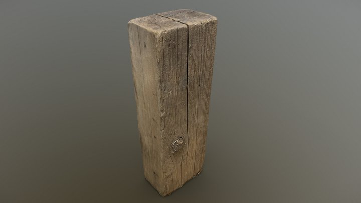 Wood Block Scan 3D Model