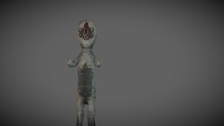 scp-173 free 3D model rigged