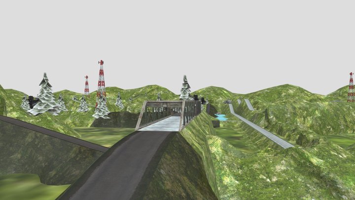 Map #1 - Taxi Driver 3D : Hill Station – Modello 3D gratuito STL