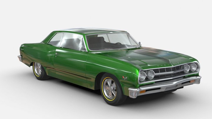 '65 Chevy Malibu 3D Model