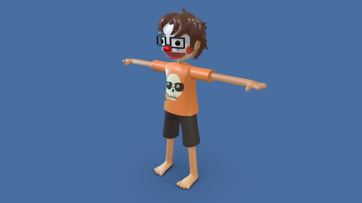 little clown boy (original character comission) 3D Model