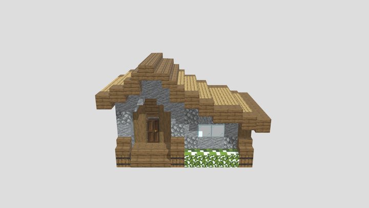 Minecraft Medieval House 3D Model