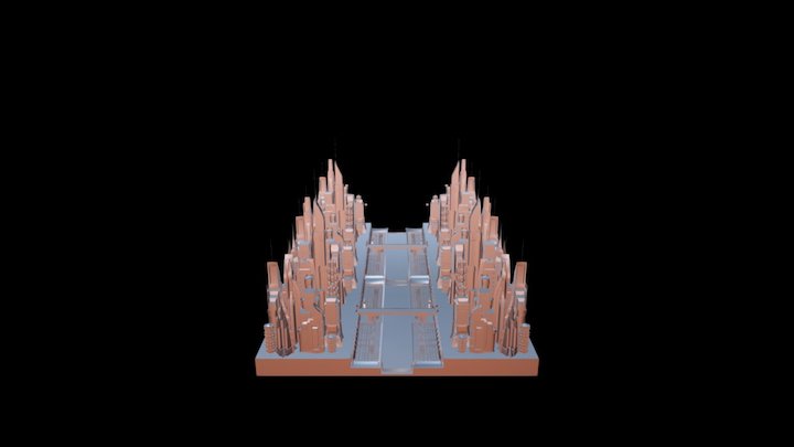 Center City Sci- Fi 3D Model