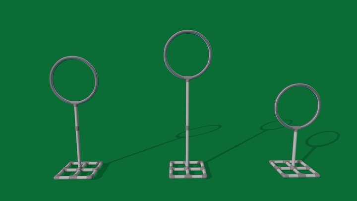 Quadball hoop set 3D Model