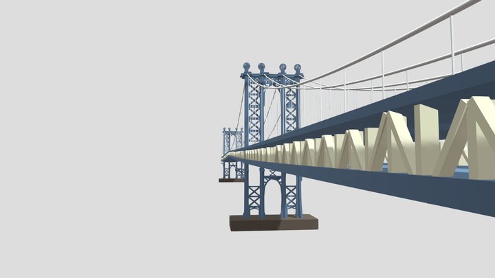 Manhattan Bridge 3D Model