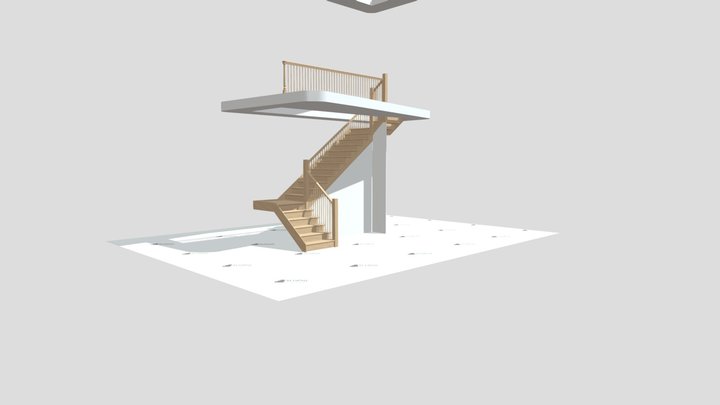 Alpine_Custom_Stairs_1011 3D Model