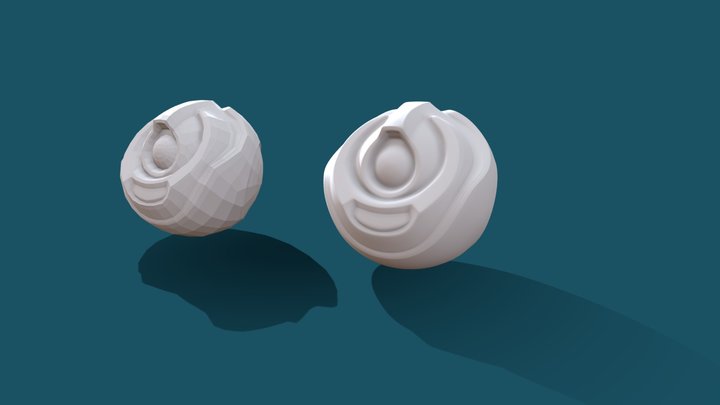 PandoraPencils Orb Retopology Exercise 3D Model