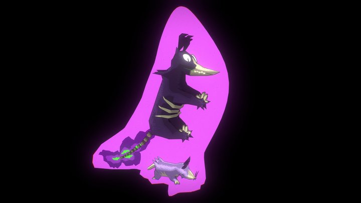 Fluxmon: Pouchelet 3D Model