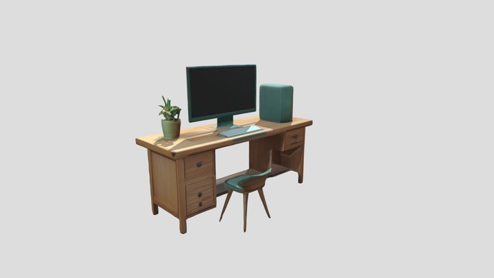 Workspace Oasis 3D Model