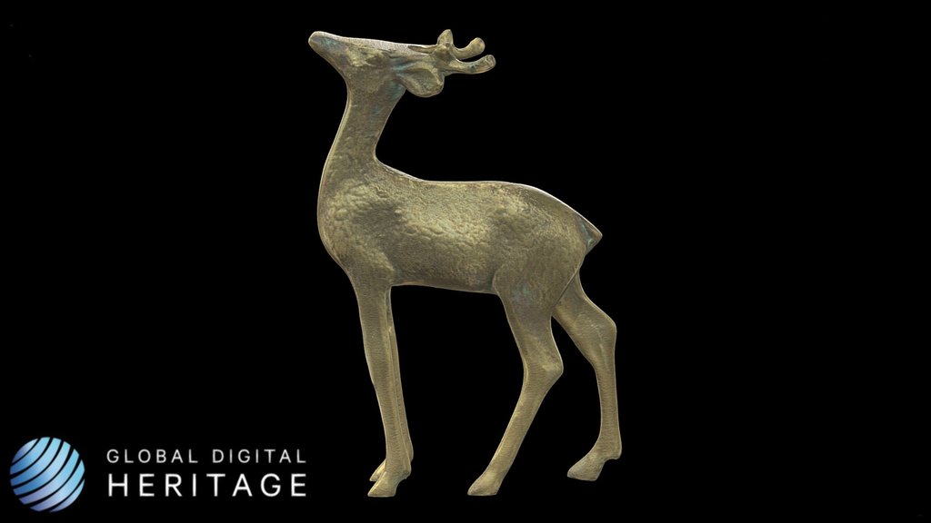 Vintage Brass Deer Figurine
