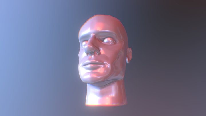 Henry Cavill _ Head carving (Bald head ) 3D Model