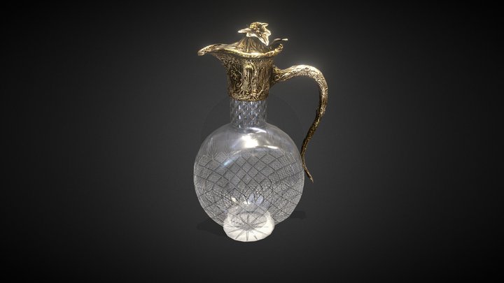 Claret Wine Jug 3D Model