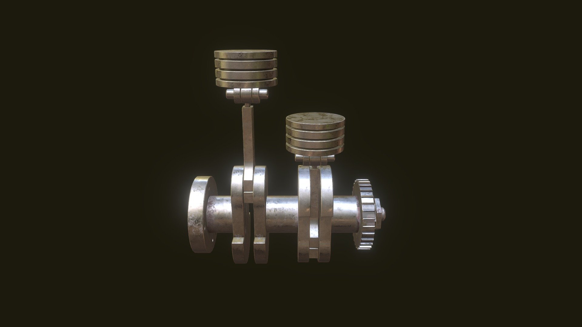 Pistons of a mechanical engine 3D model by Arka (Arka_art) [1715e7d