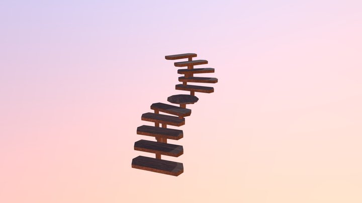 Plinth Staircase 3D Model