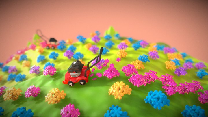 The Hill are Alive with the Sound of Lawnmowers 3D Model