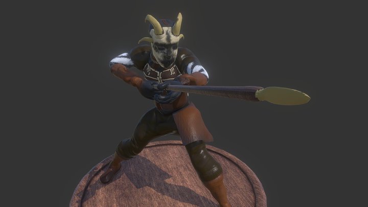Tribal Bone Warrior – Modello 3D gratuito STL