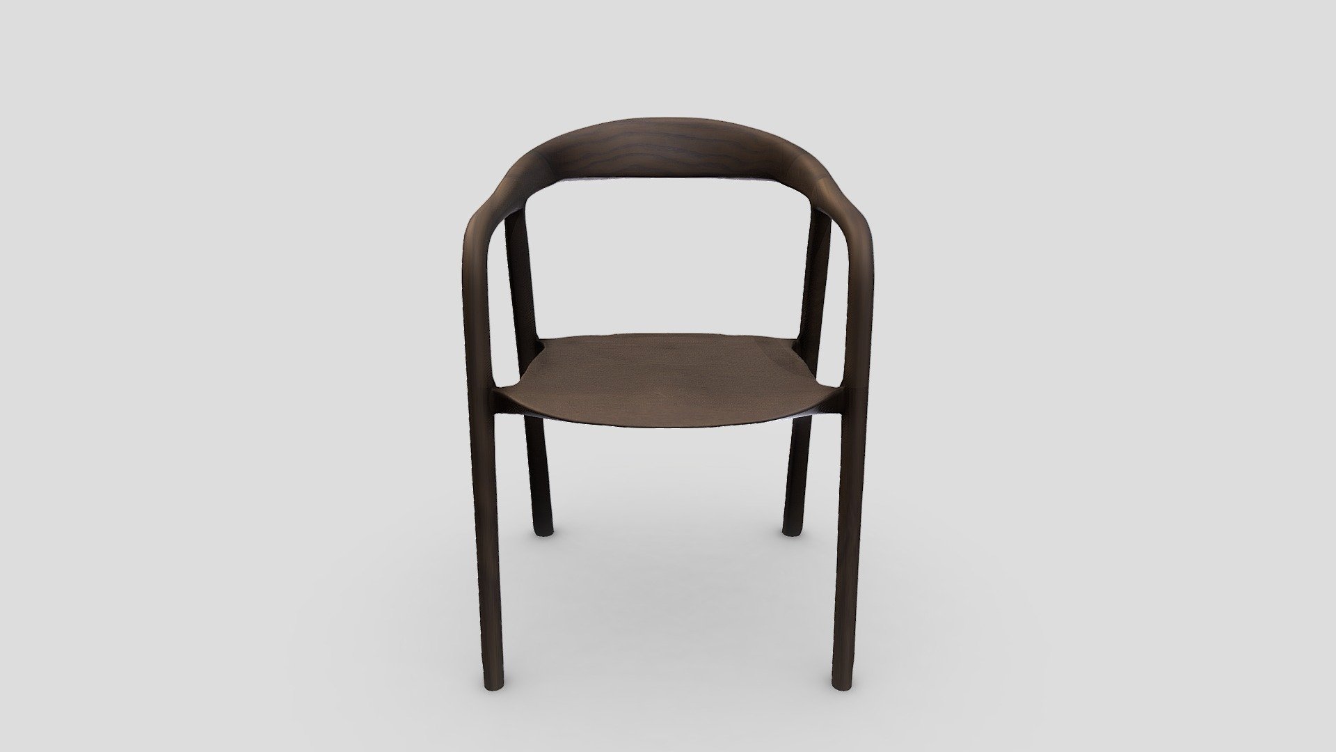 Designer Wooden Chair - Dark Color