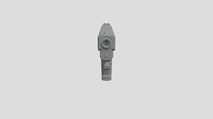 futuristic pistol or handgun 3D Model