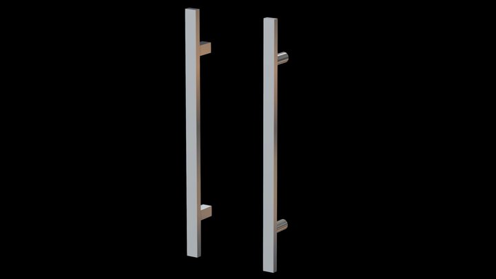 Pull handle rectangle 3D Model