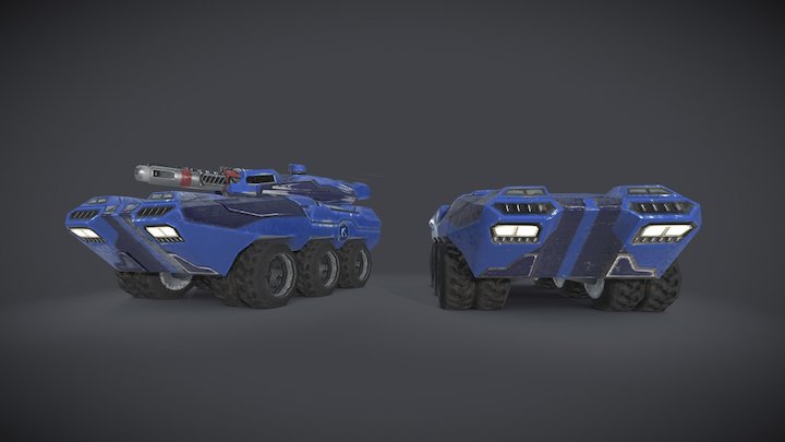 APC and Tank Destroyer Platform 3D Model