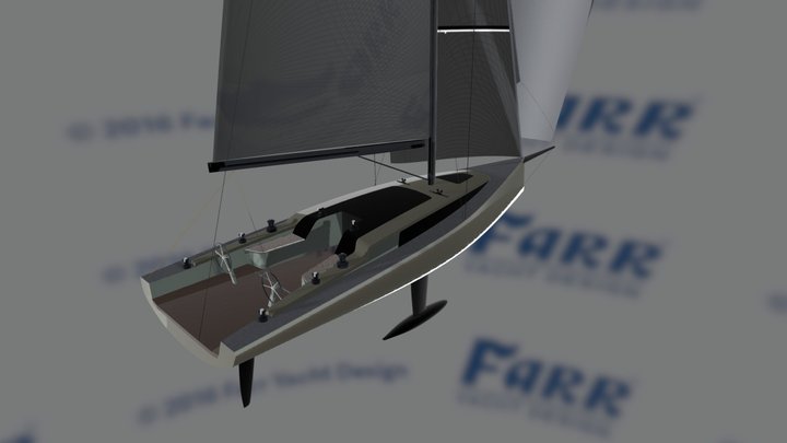 Farr Yacht Design #844: 43' Cruiser Racer 3D Model