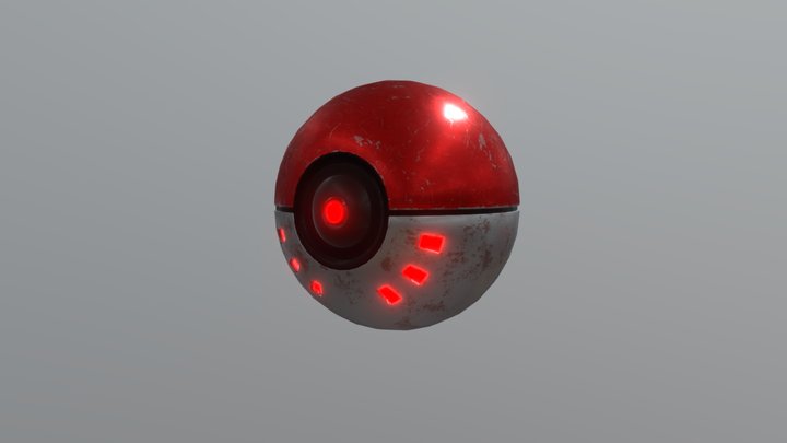 Sci-Fi Pokeball 3D Model