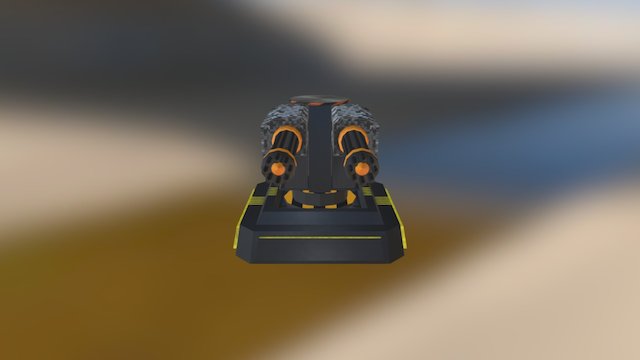 Mini Gun Lv3 3D Model
