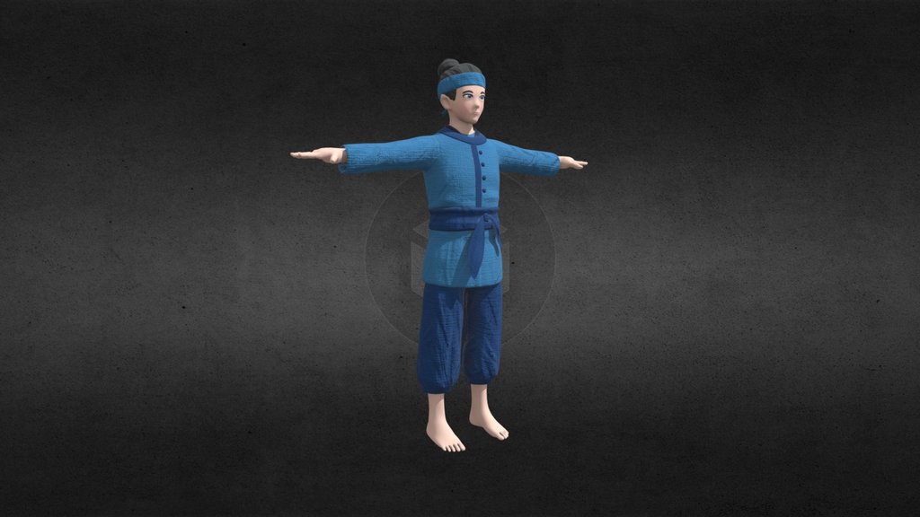 Folktale Character Blue