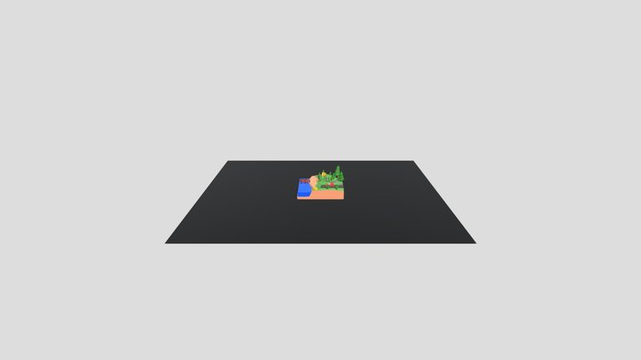 Camping_ Render_ Noche 3D Model