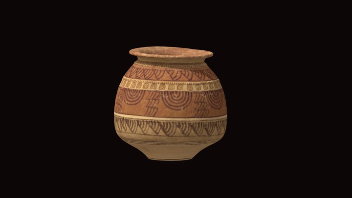 Iberian Ceramic Pot - Restored 3D Model