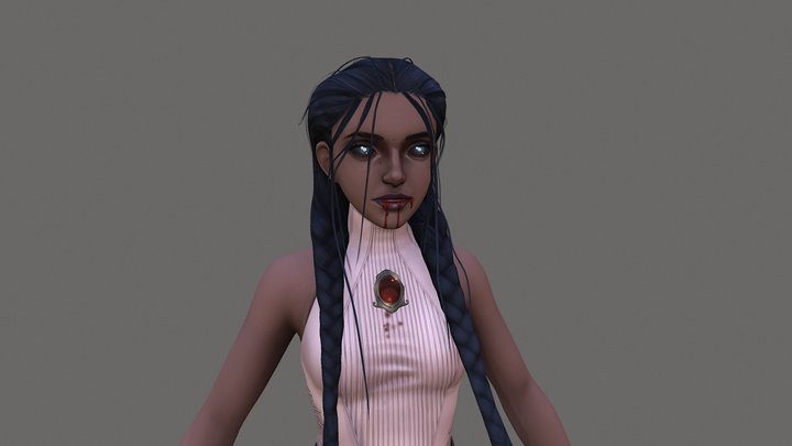 Vampire Girl 3D Model