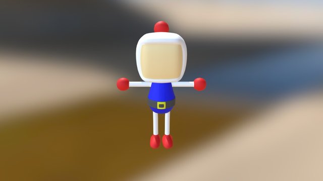 Bomberman Char 3D Model