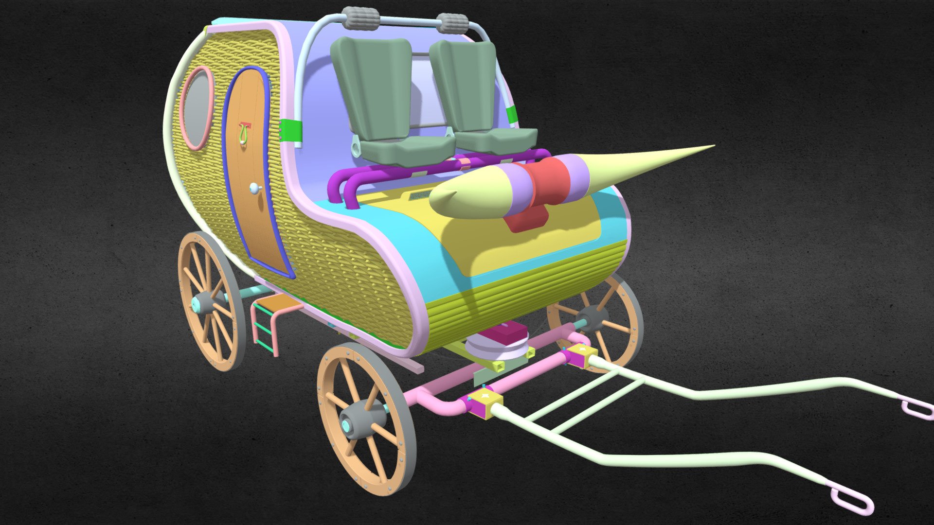 Cart new generation (MY WORK IN PROGRESS) - Buy Royalty Free 3D model ...