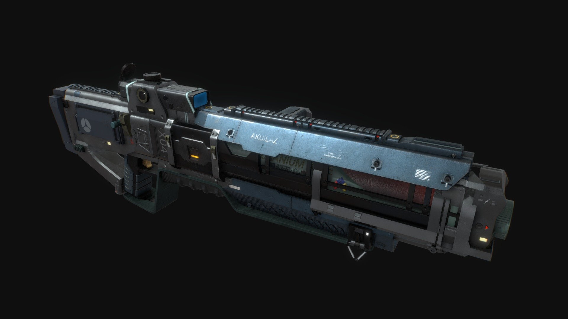 Uranium powered Gun Concept 3D model by TristanHeymans [171e9d7