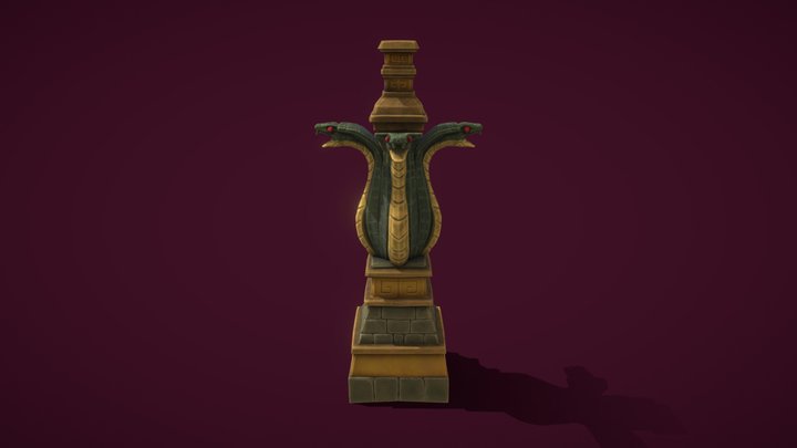 Cobra_pillar_low 3D Model